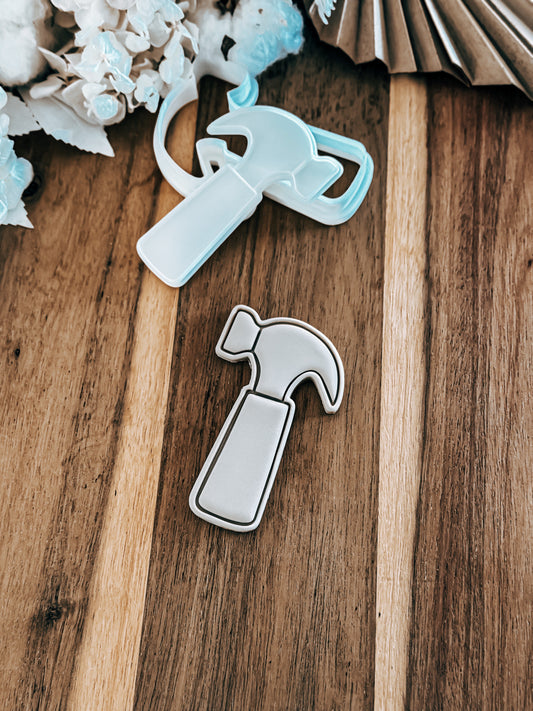 Hammer (Simple) Stamp & Cutter - Perfect for Fondant & Sugar Cookies