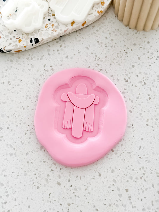 Draped Cross Stamp & Cutter - Perfect for Fondant & Sugar Cookies