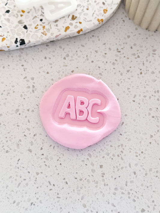 Mini ABC Stamp & Cutter - Perfect for Fondant & Sugar Cookies