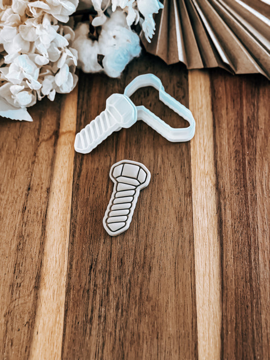 Mini Screw Stamp & Cutter - Perfect for Fondant & Sugar Cookies