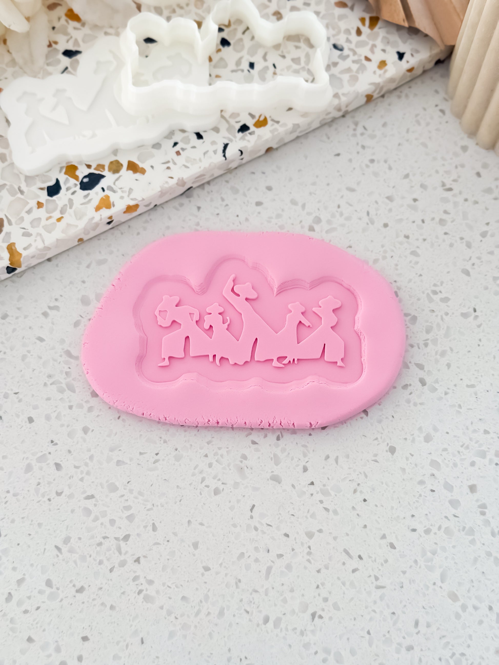 Dance Crew Silhouette Stamp & Cutter - Perfect for Fondant & Sugar Cookies