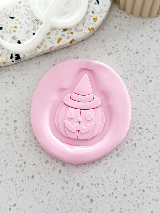 Witch Pumpkin Stamp & Cutter - Perfect for Fondant & Sugar Cookies