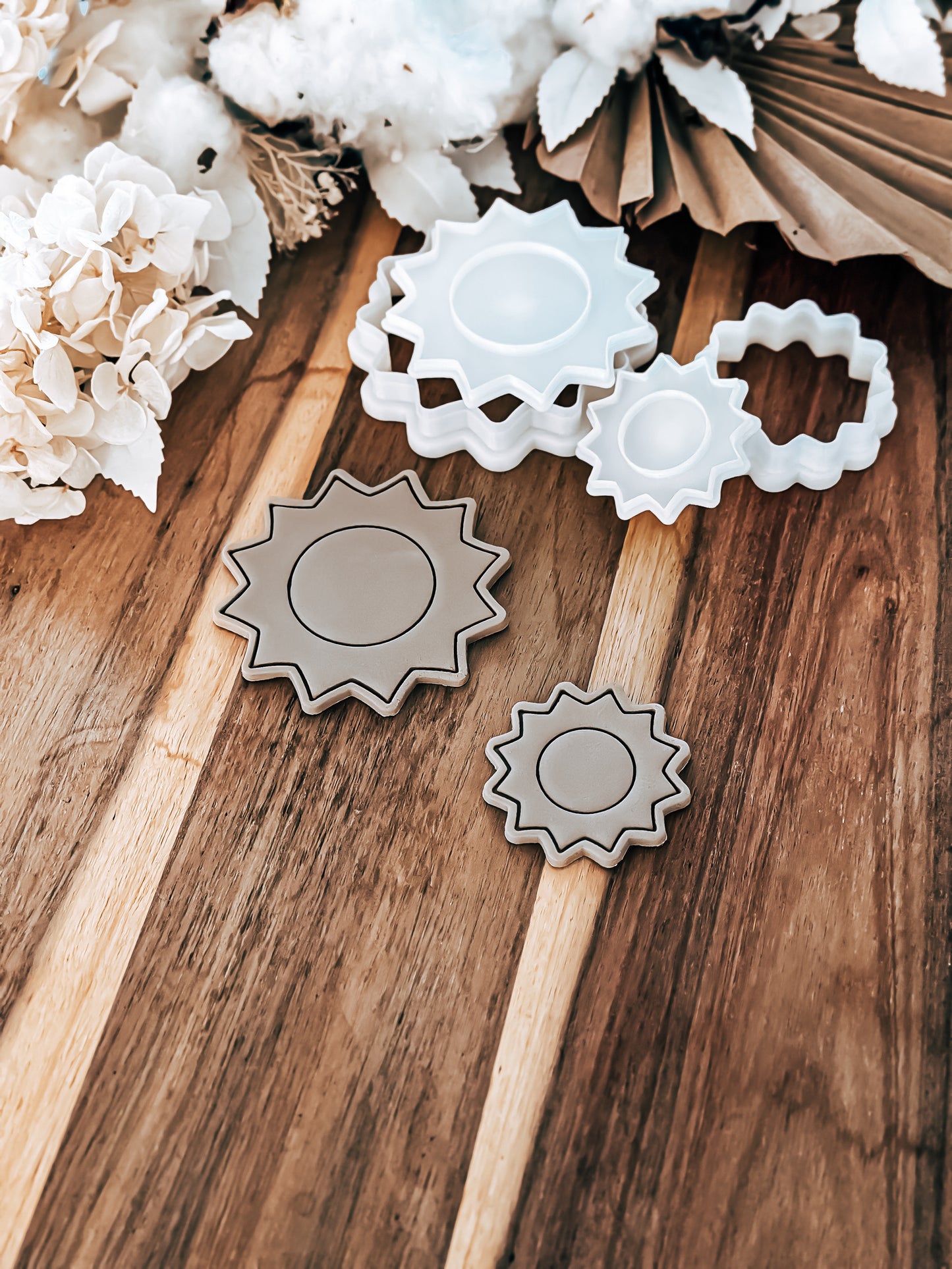 Mini Full Sun Cookie Stamp & Cutter - Fondant & Sugar Cookies