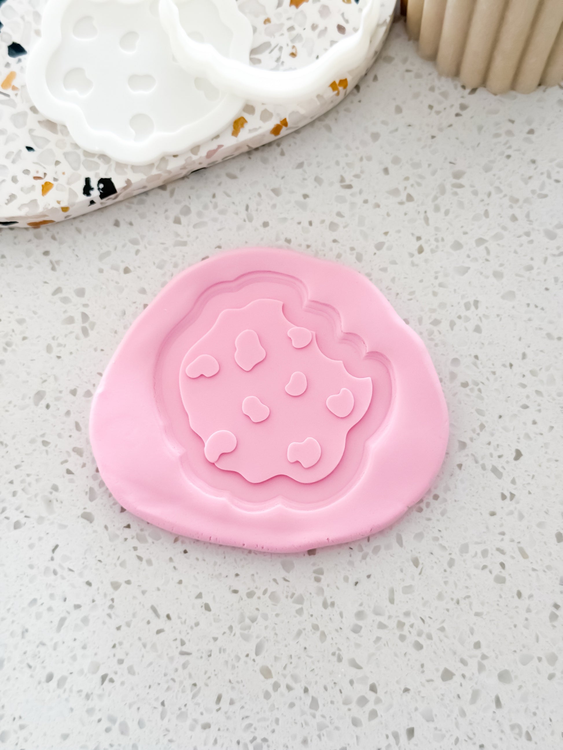Cookie (With Bite) Stamp & Cutter - Perfect for Fondant & Sugar Cookies