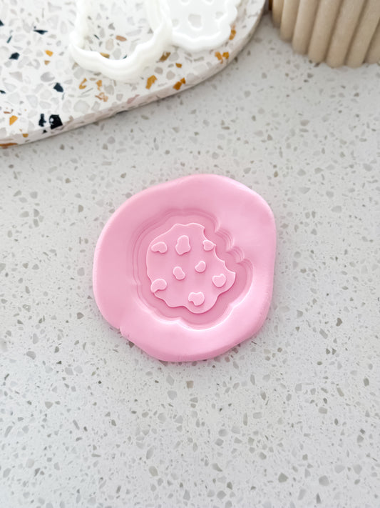 Mini Cookie (With Bite) - Cookie Stamp and Cutter