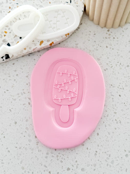 Christmas Tree Pop Stamp & Cutter - Perfect for Fondant & Sugar Cookies