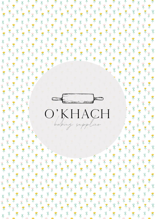 Easter Garden Pattern No.11 - Edible Image - O'Khach Baking Supplies