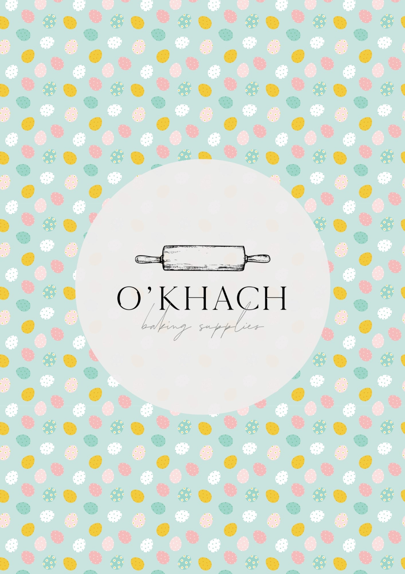 Easter Garden Pattern No.12 - Edible Image - O'Khach Baking Supplies