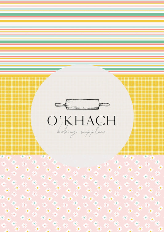 Easter Garden Pattern No.17 - Edible Image - O'Khach Baking Supplies