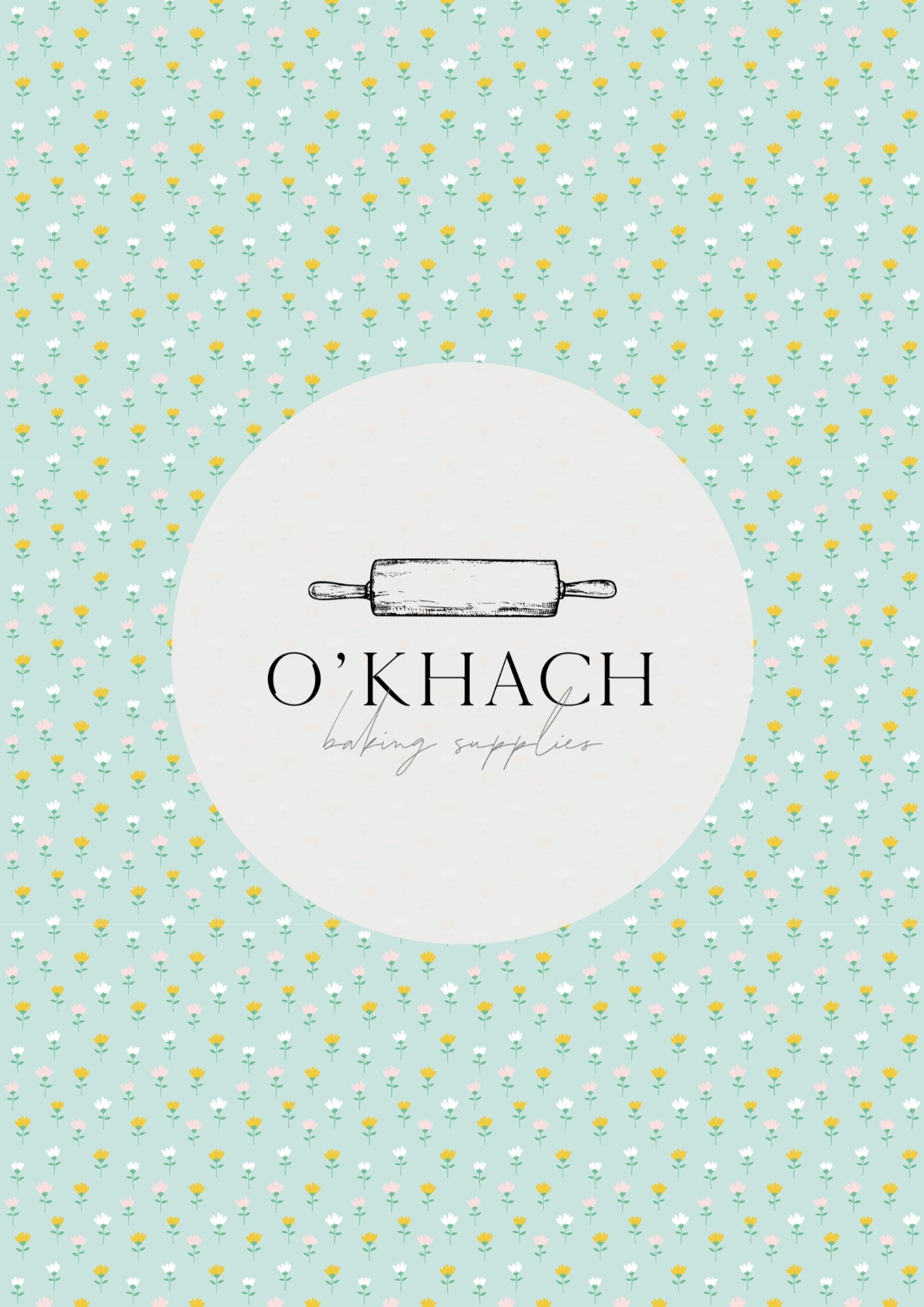 Easter Garden Pattern No.2 - Edible Image - O'Khach Baking Supplies