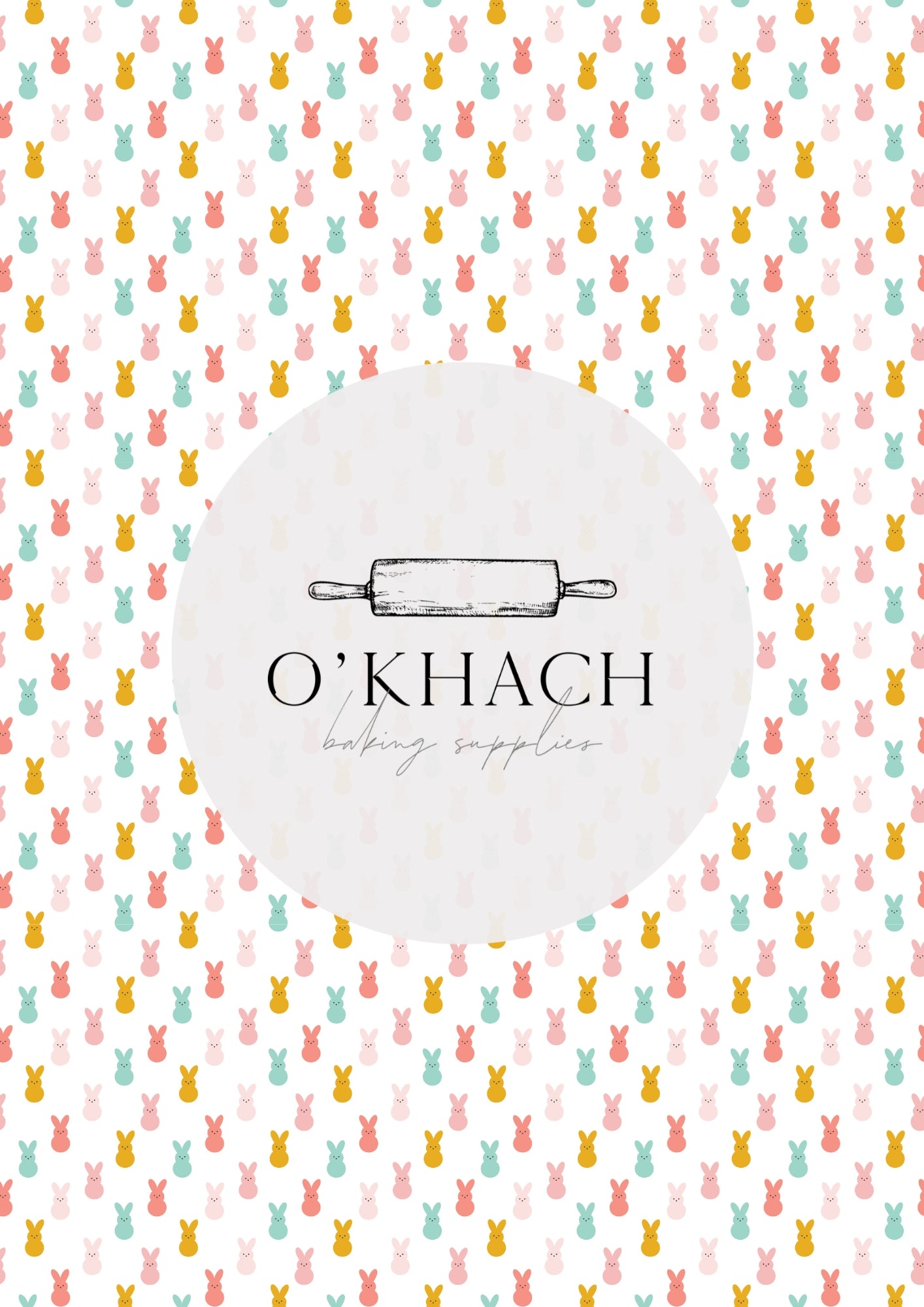 Easter Garden Pattern No.4 - Edible Image - O'Khach Baking Supplies