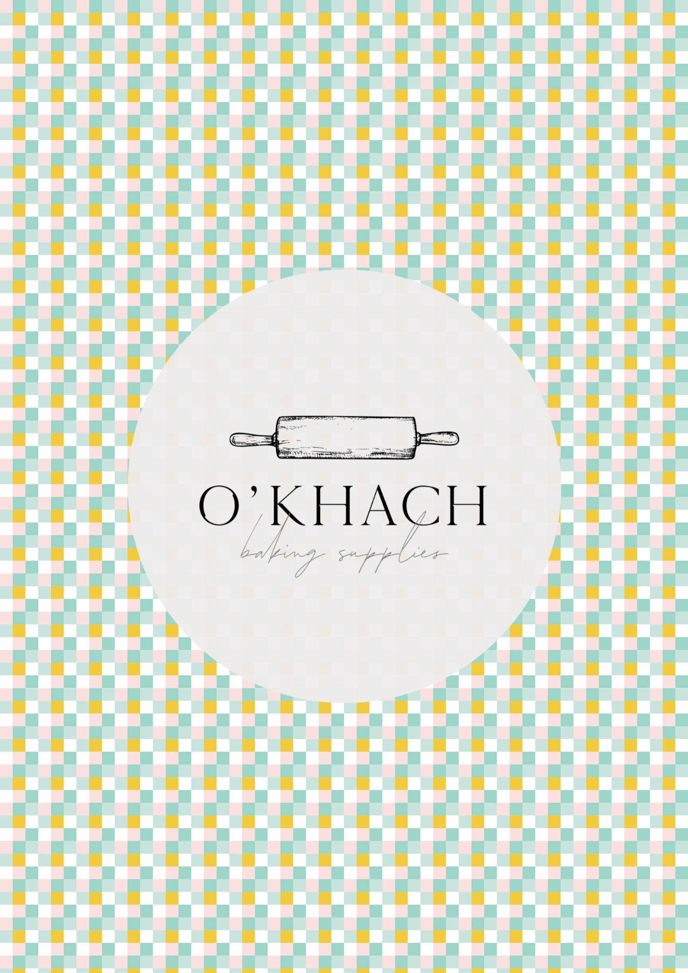 Easter Garden Pattern No.7 - Edible Image - O'Khach Baking Supplies