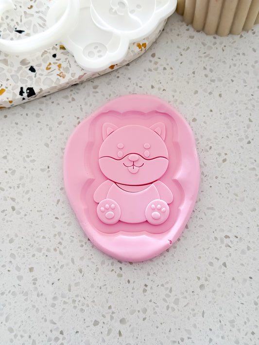 Baby Joy Bear Stamp & Cutter - Perfect for Fondant & Sugar Cookies