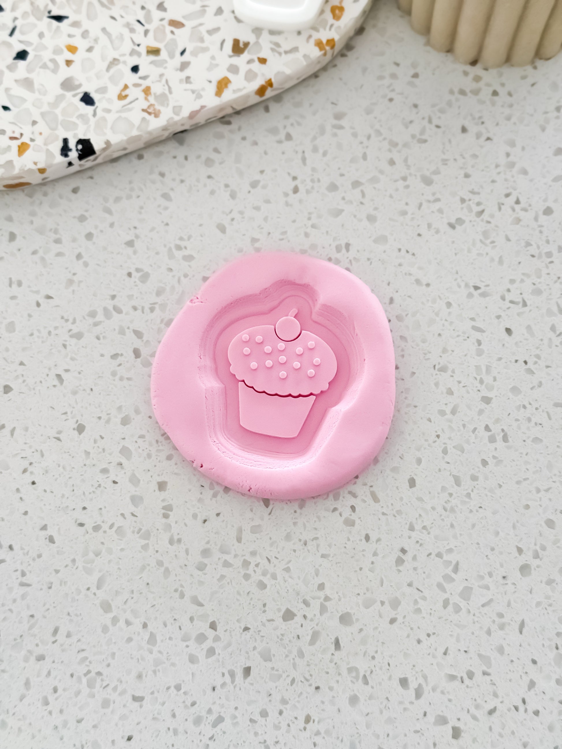 Mini Cupcake (Caterpillar) Stamp & Cutter - Perfect for Fondant & Sugar Cookies