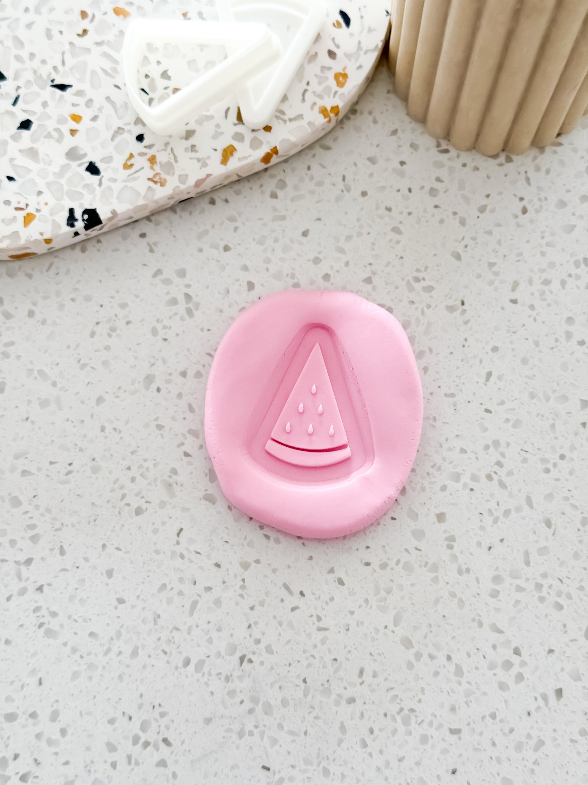 Mini Watermelon (Caterpillar) Stamp & Cutter - Perfect for Fondant & Sugar Cookies