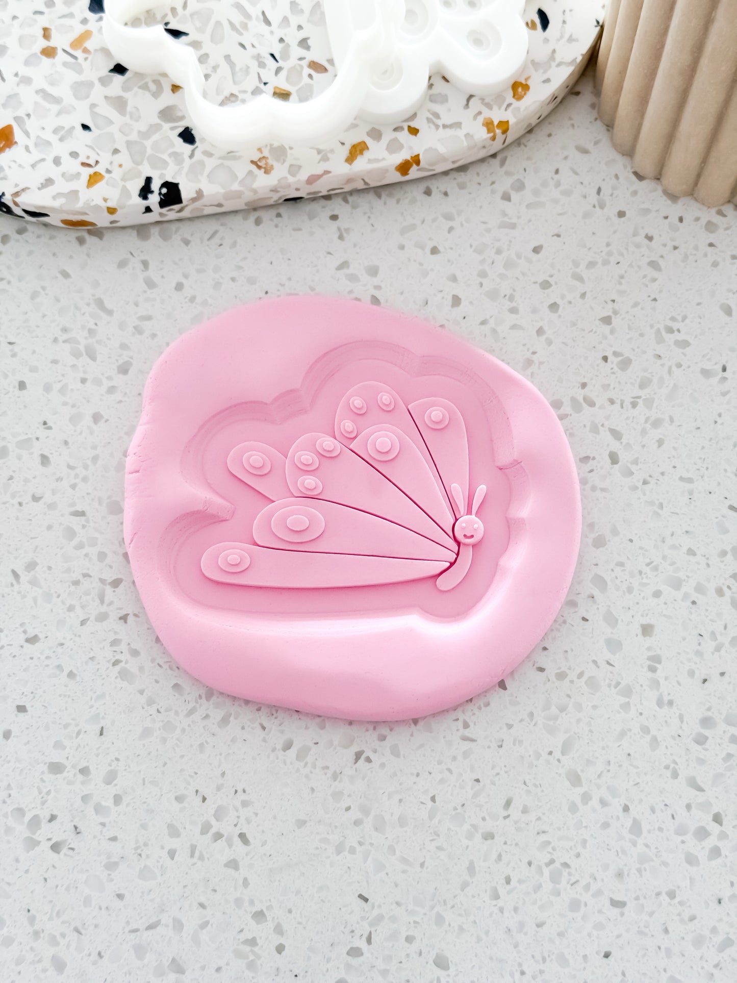 Butterfly (Caterpillar) Stamp & Cutter - Perfect for Fondant & Sugar Cookies