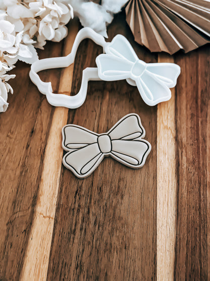 Folded Bow - Cookie Stamp and Cutter - Fondant & Sugar Cookies