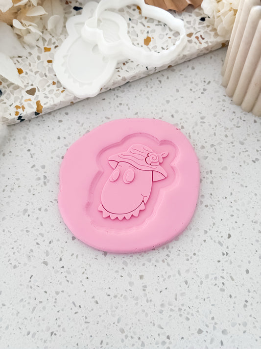 Friendly Dinosaur (Wiggle Theme) Stamp & Cutter - Perfect for Fondant & Sugar Cookies