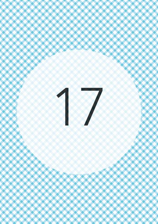 Blue diagonal gingham edible image, Gingham Cross No.17, by O'Khach