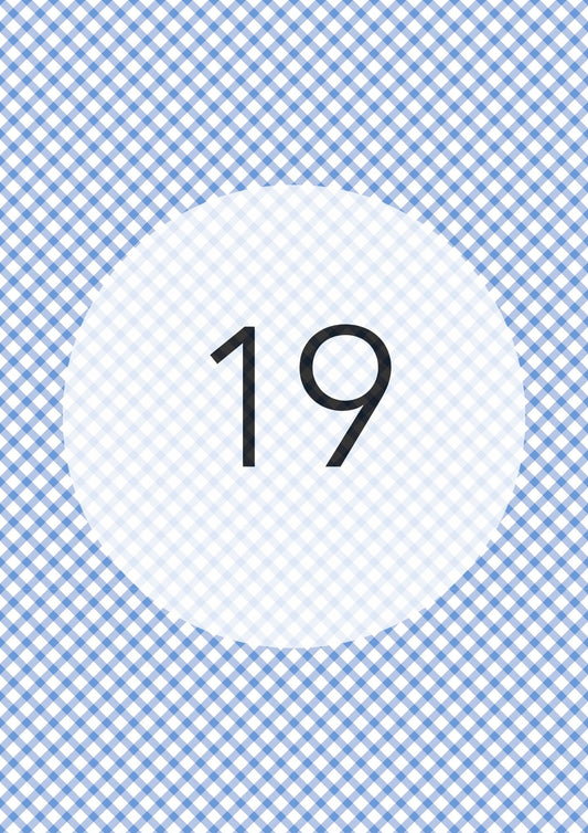 Cornflower Blue diagonal gingham edible image, Gingham Cross No.19, by O'Khach