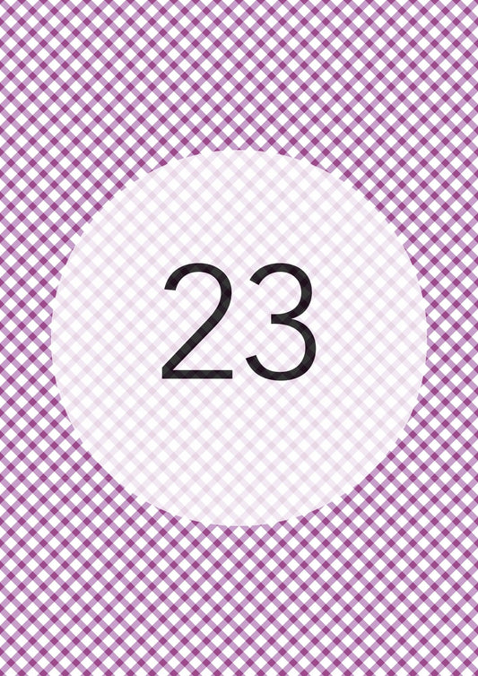 Plum diagonal gingham edible image, Gingham Cross No.23, by O'Khach