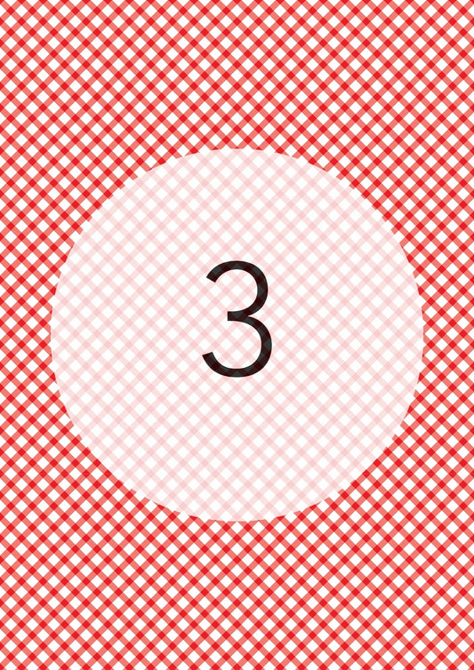 Cherry Red diagonal gingham edible image, Gingham Cross No.3, by O'Khach