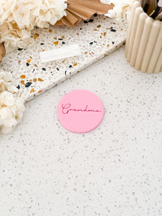 Grandma Stamp - Perfect for Fondant, Sugar Cookies & Baking