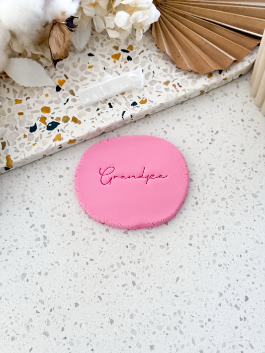 Grandpa Cookie Stamp - Perfect for Fondant, Sugar Cookies & Baking