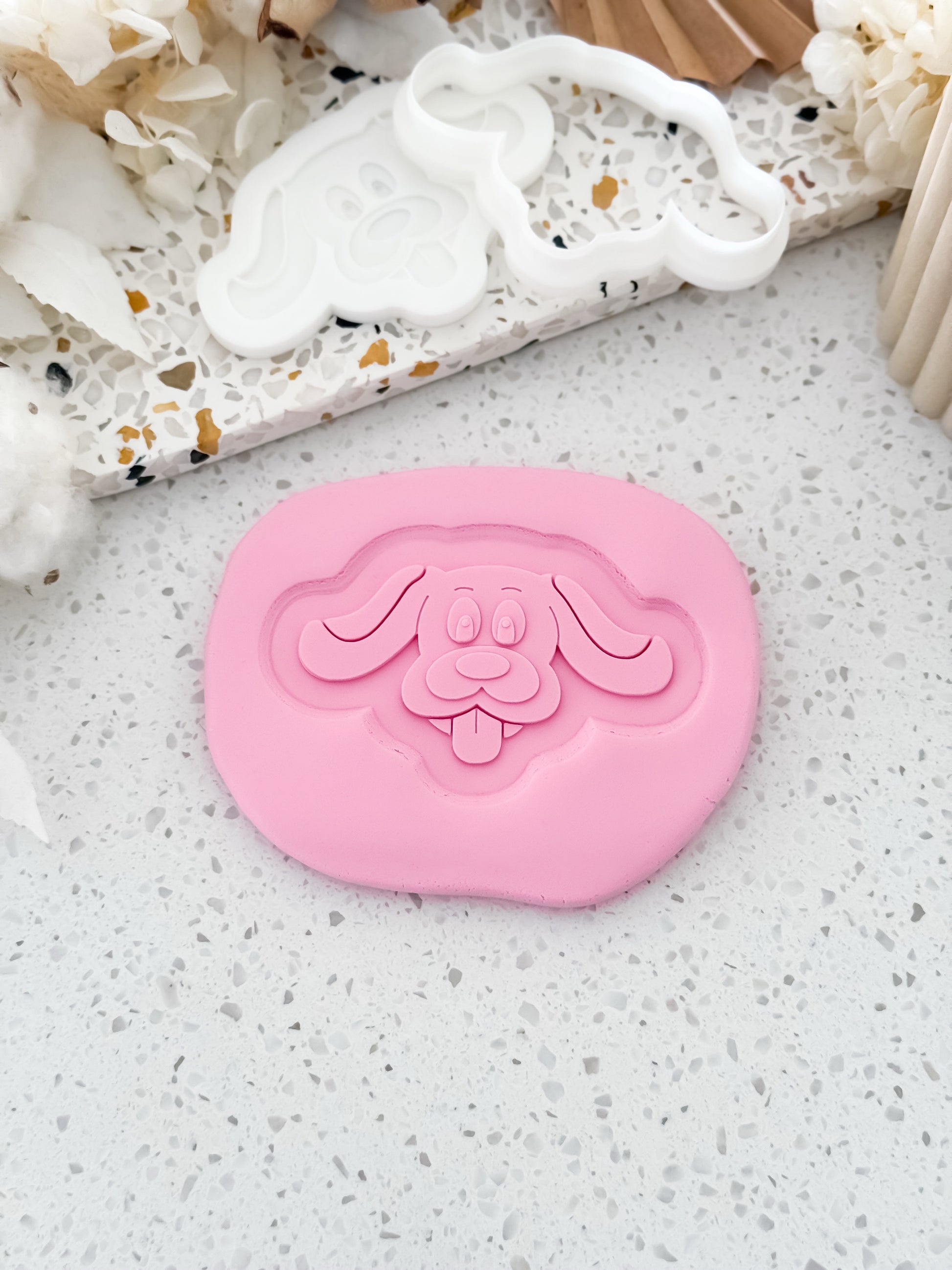Happy Puppy (Wiggle Theme) Stamp & Cutter - Perfect for Fondant & Sugar Cookies