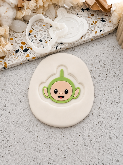 Green Tummy Friend - Cookie Stamp and Cutter