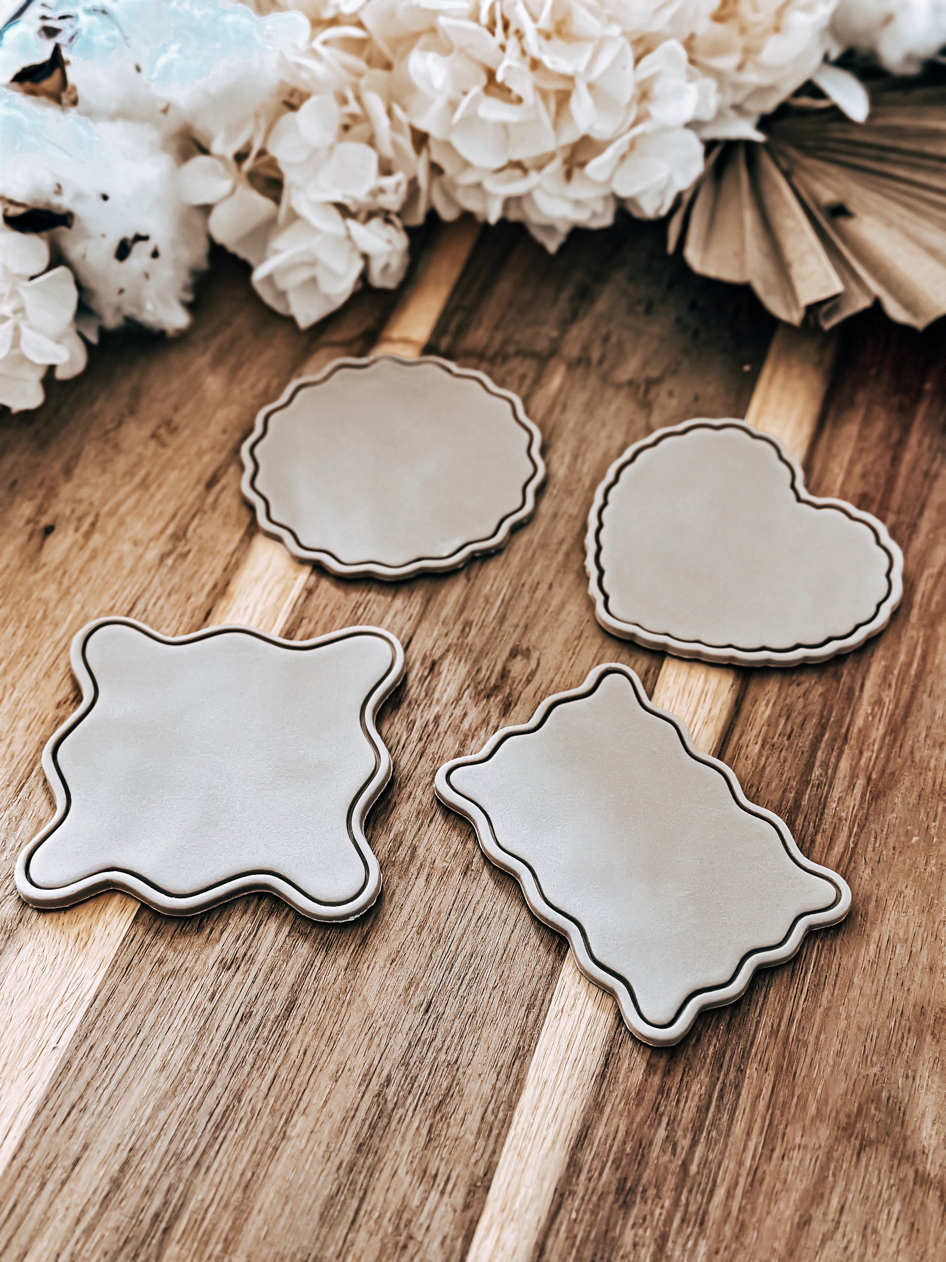 Wavy Heart - Cookie Stamp & Cutter - O'Khach Baking Supplies