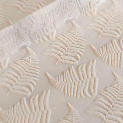 Botanical Leaf Pattern - Acrylic Embossing Rolling Pin – Fondant, Cookie & Clay Texture Roller