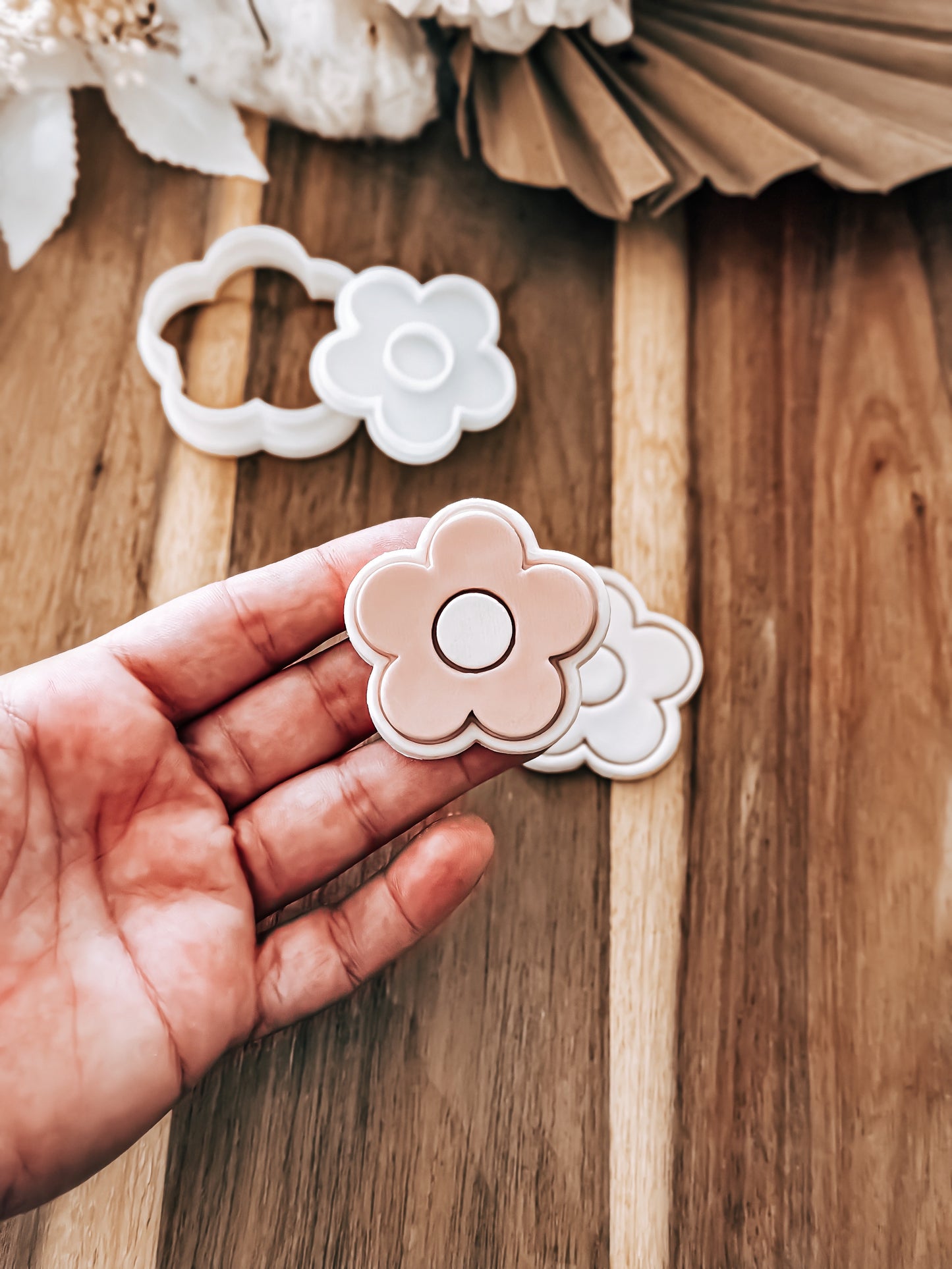 Mini Simple Daisy Cookie Stamp & Cutter - Premium Stamp from O'Khach Baking Supplies - Just $13.00! Shop now at O'Khach Baking Supplies