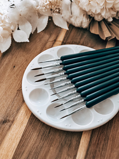 11Pcs Fine Tip Paint Brush Set - Premium Paintbrushes from O'Khach Baking Supplies - Just $27.00! Shop now at O'Khach Baking Supplies