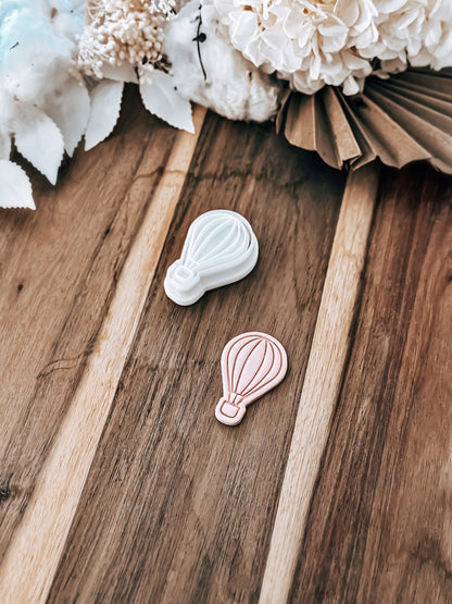 Mini Air Balloon - Cookie Stamp and Cutter - Ideal for Fondant & Sugar Cookies