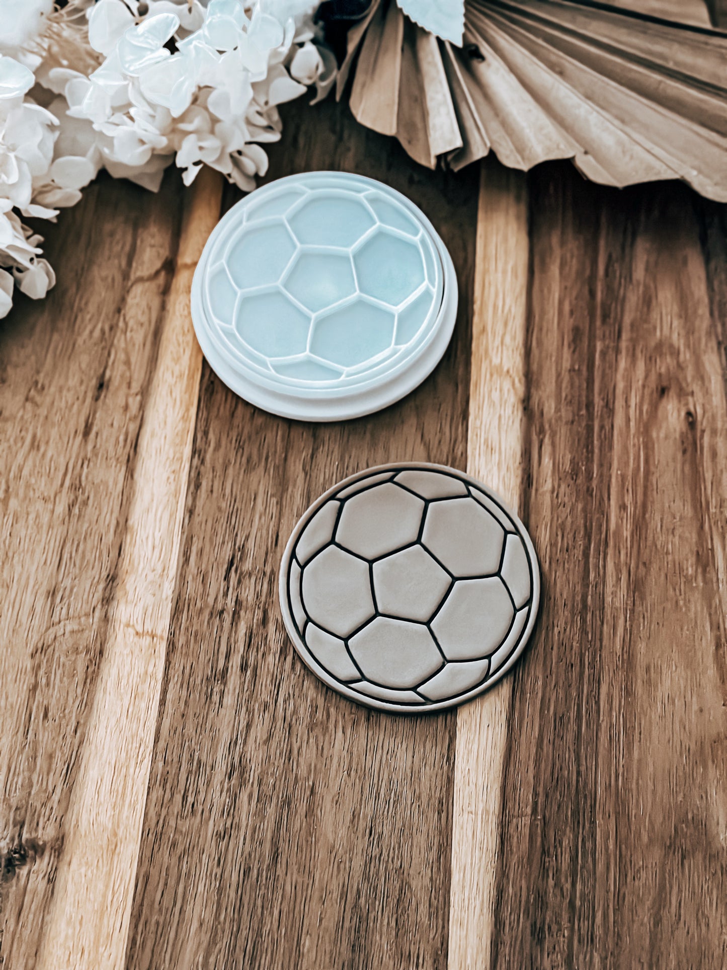 Soccer Ball - Cookie Stamp and Cutter