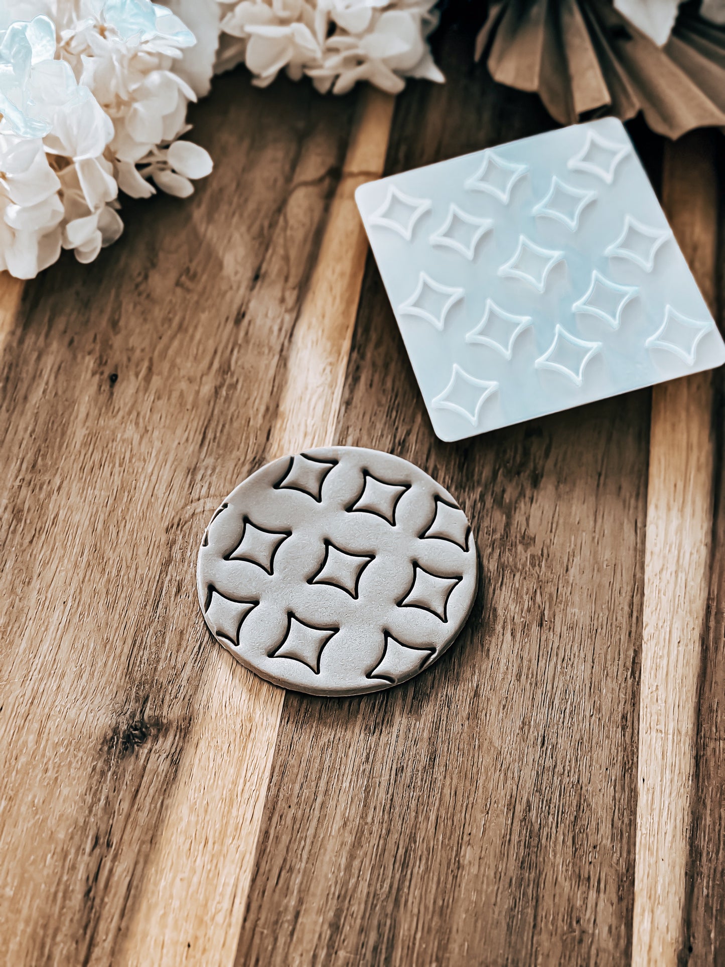 Diamond Pattern - Cookie Stamp - Ideal for Fondant & Sugar Cookies