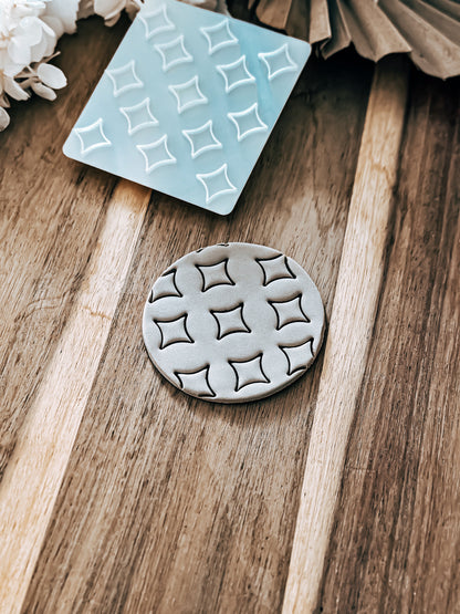 Diamond Pattern - Cookie Stamp Online | O'Khach Baking Supplies