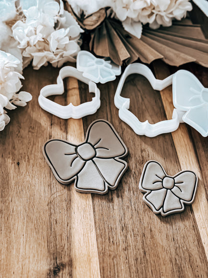 Simple Bow - Cookie Stamp and Cutter - Fondant & Sugar Cookies