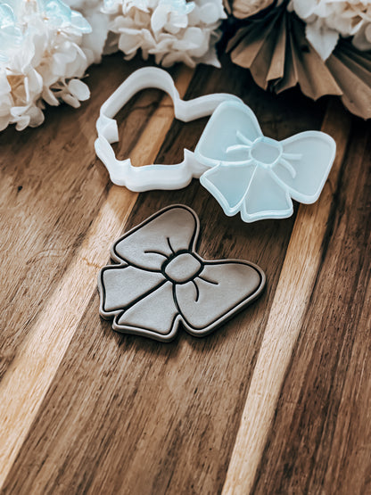 Simple Bow - Cookie Stamp and Cutter - Fondant & Sugar Cookies