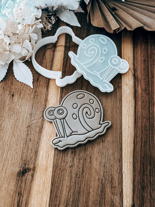 Gary The Snail (Spongebob) Cookie Stamp & Cutter - Fondant & Sugar Cookies