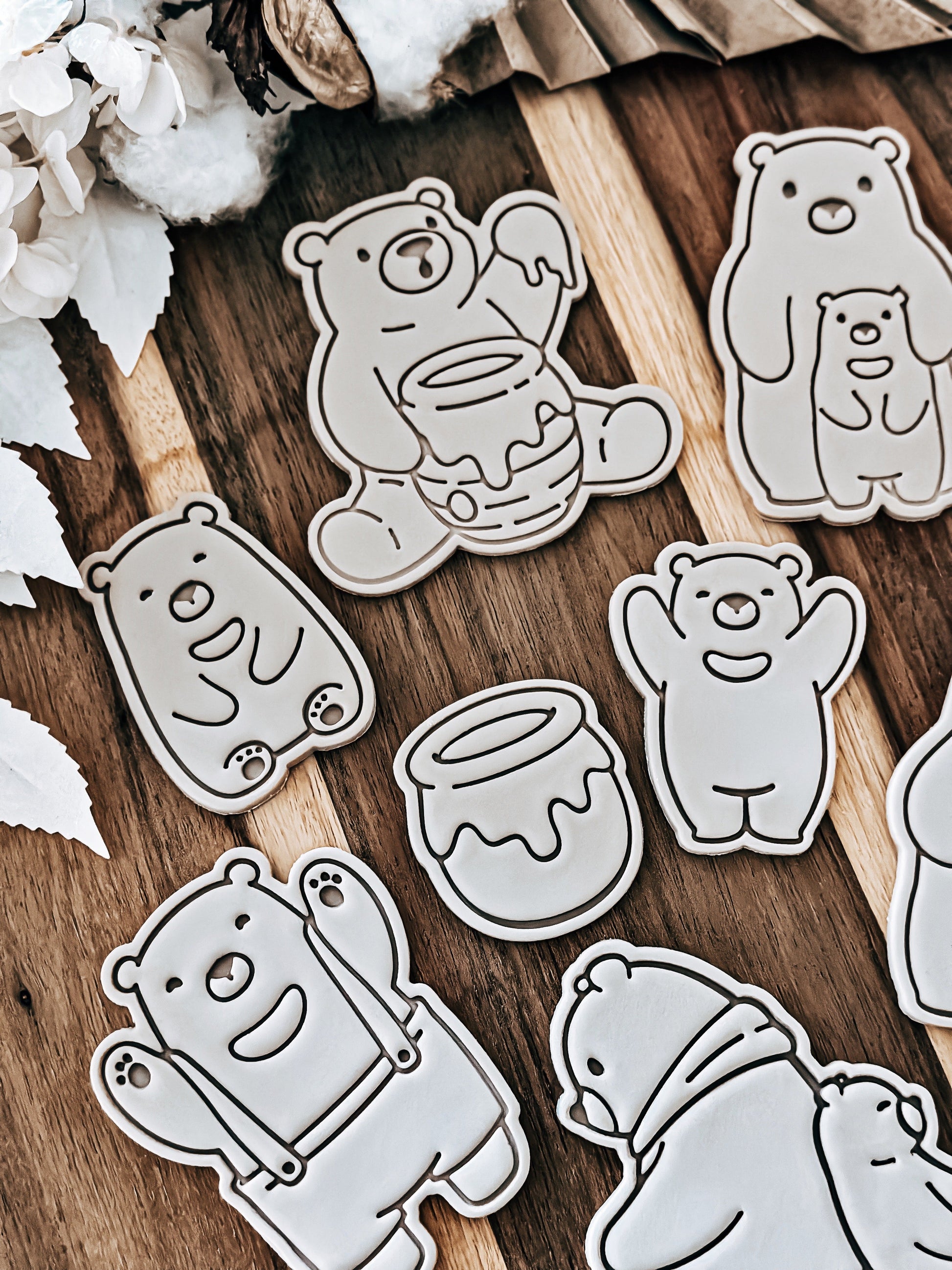 Bear Family - Cookie Stamp & Cutter - O'Khach Baking Supplies