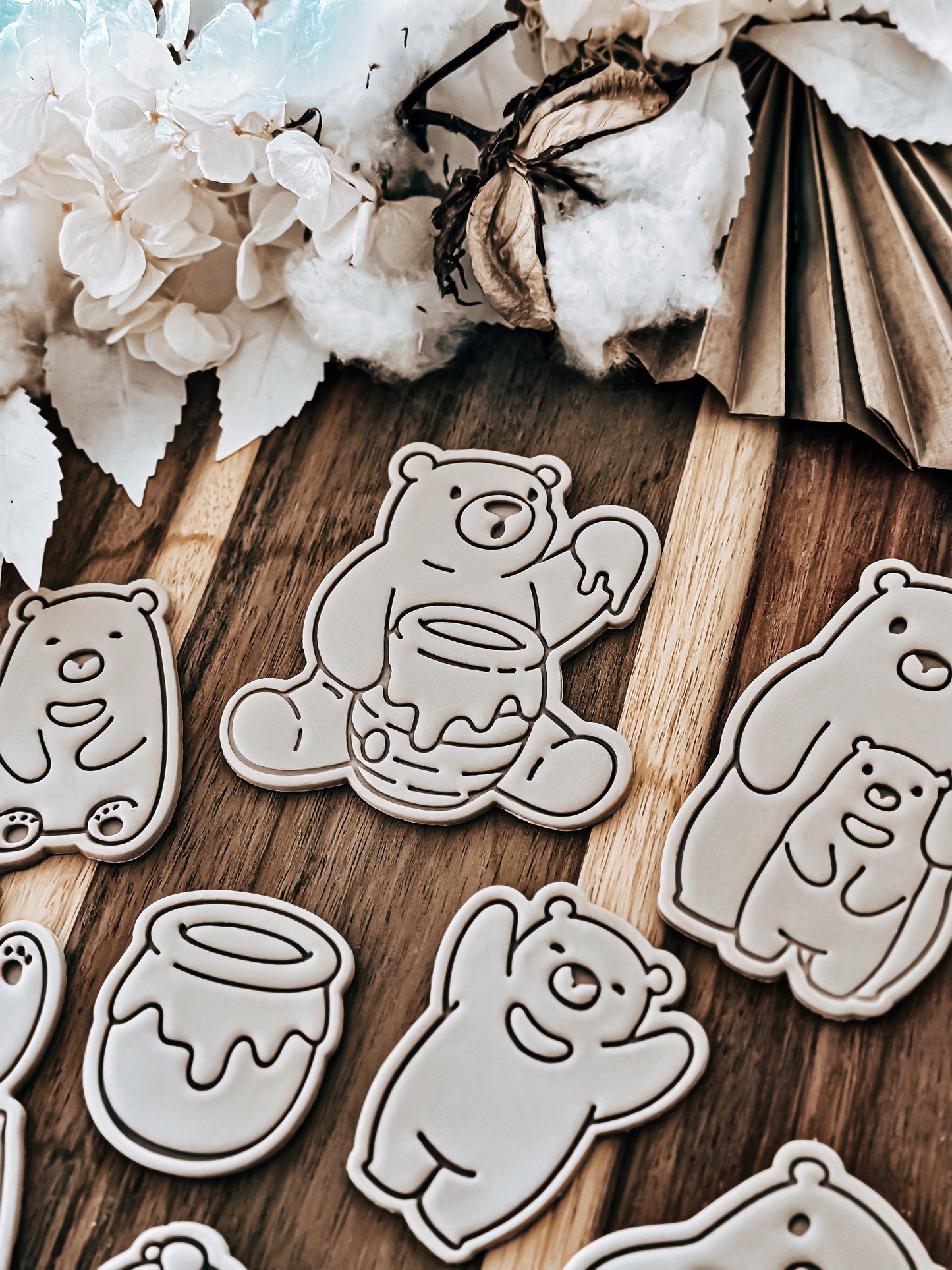 Sitting Bears - Cookie Stamp & Cutter - O'Khach Baking Supplies