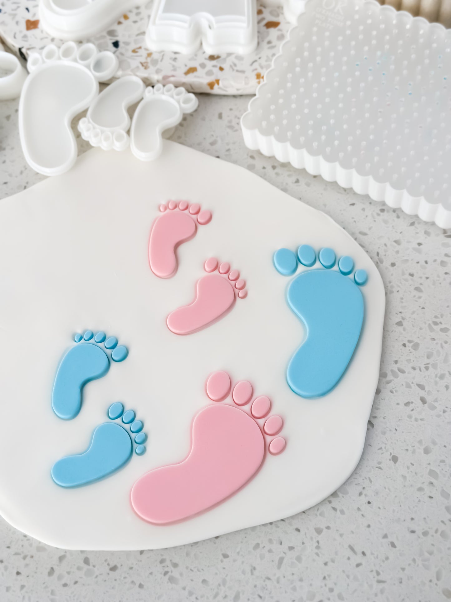 Baby Feet - Cookie Stamp & Cutter - Fondant & Sugar Cookies