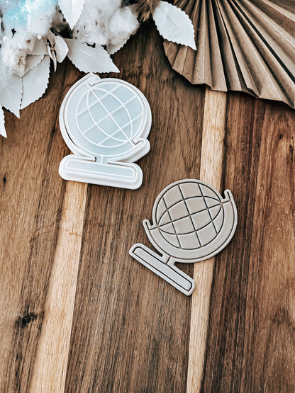 School Globe - Cookie Stamp & Cutter - O'Khach Baking Supplies