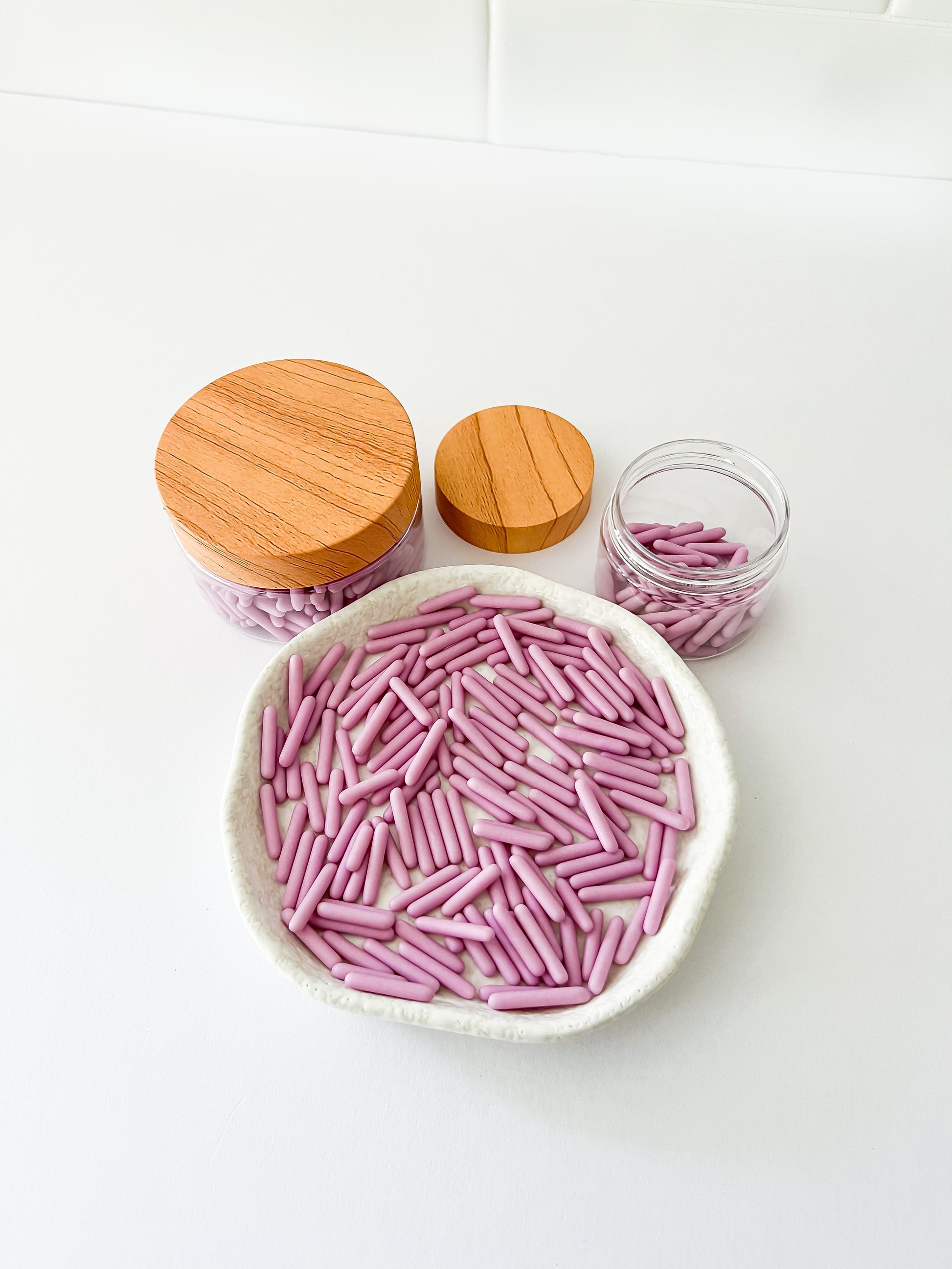 Matte Lilac Rods – Edible Sprinkles for Cakes, Cookies & Cupcakes