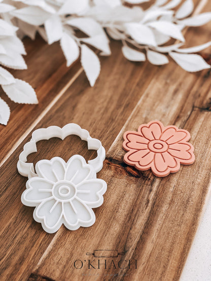 Jasmine Flower Stamp & Cutter - Perfect for Fondant & Sugar Cookies