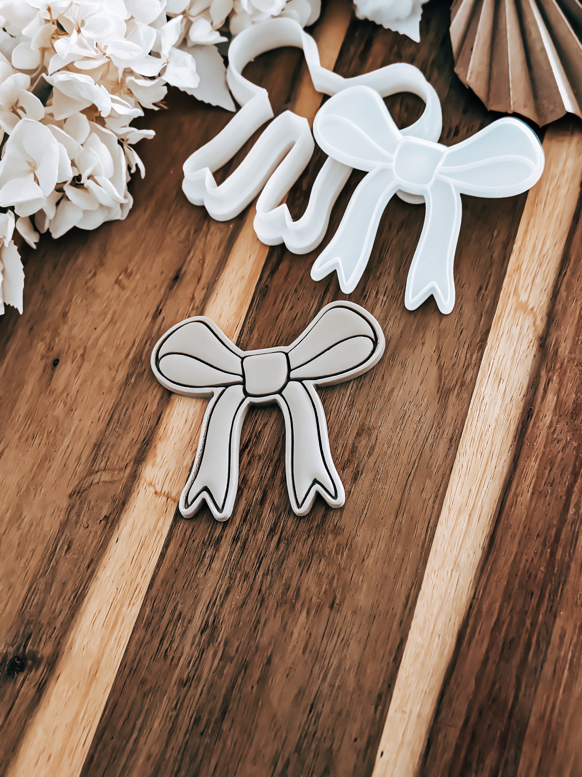 Long Bow - Cookie Stamp and Cutter - Fondant & Sugar Cookies