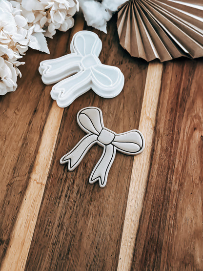 Long Bow - Cookie Stamp and Cutter - Fondant & Sugar Cookies