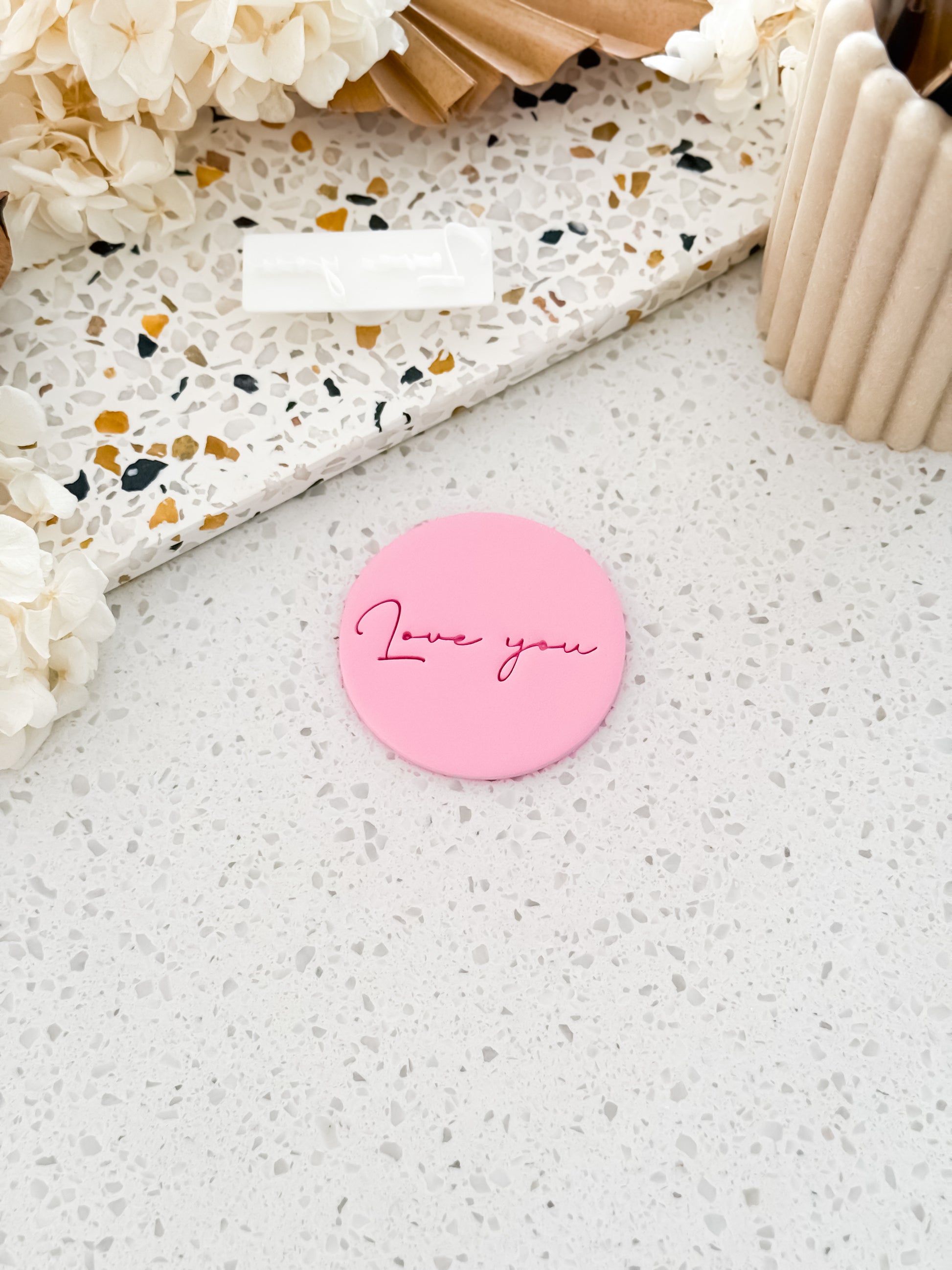 Love you Stamp - Perfect for Fondant, Sugar Cookies & Baking